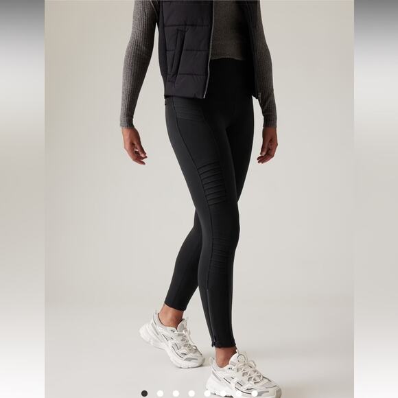 Athleta Delancey Moto Tights Active Leggings - Picture 1 of 9